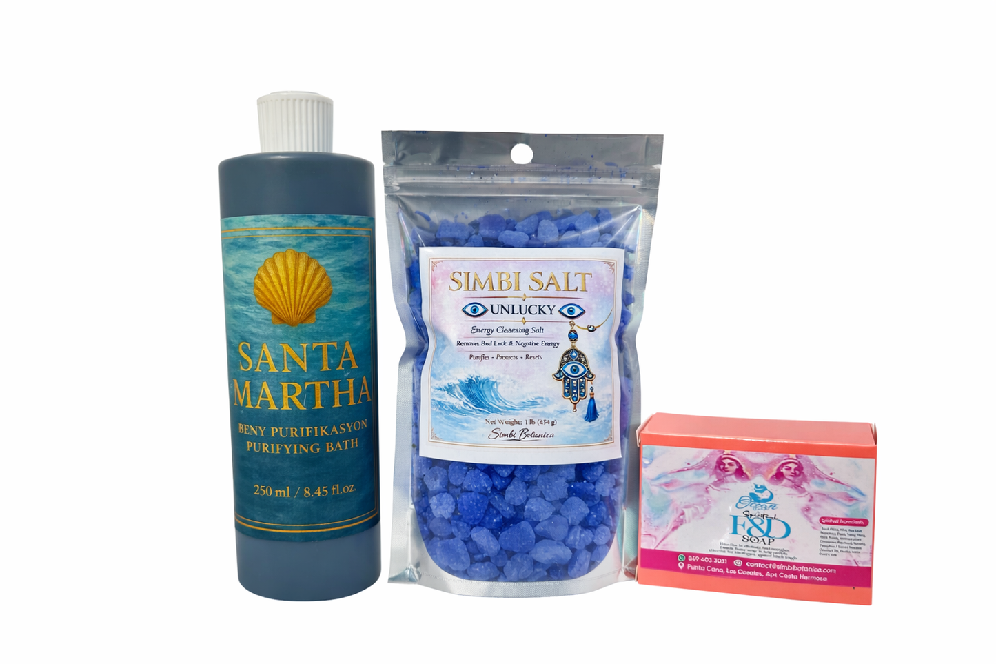 Purification Ritual Pack (Bath + Soap + Salt)
